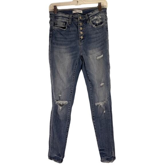 Flying Monkey Angie High Rise Vintage Crop Straight Leg Jeans Size 26 - Picture 1 of 7